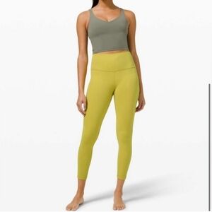 lululemon athletica High-Rise 7/8 Leggings in Chartreuse